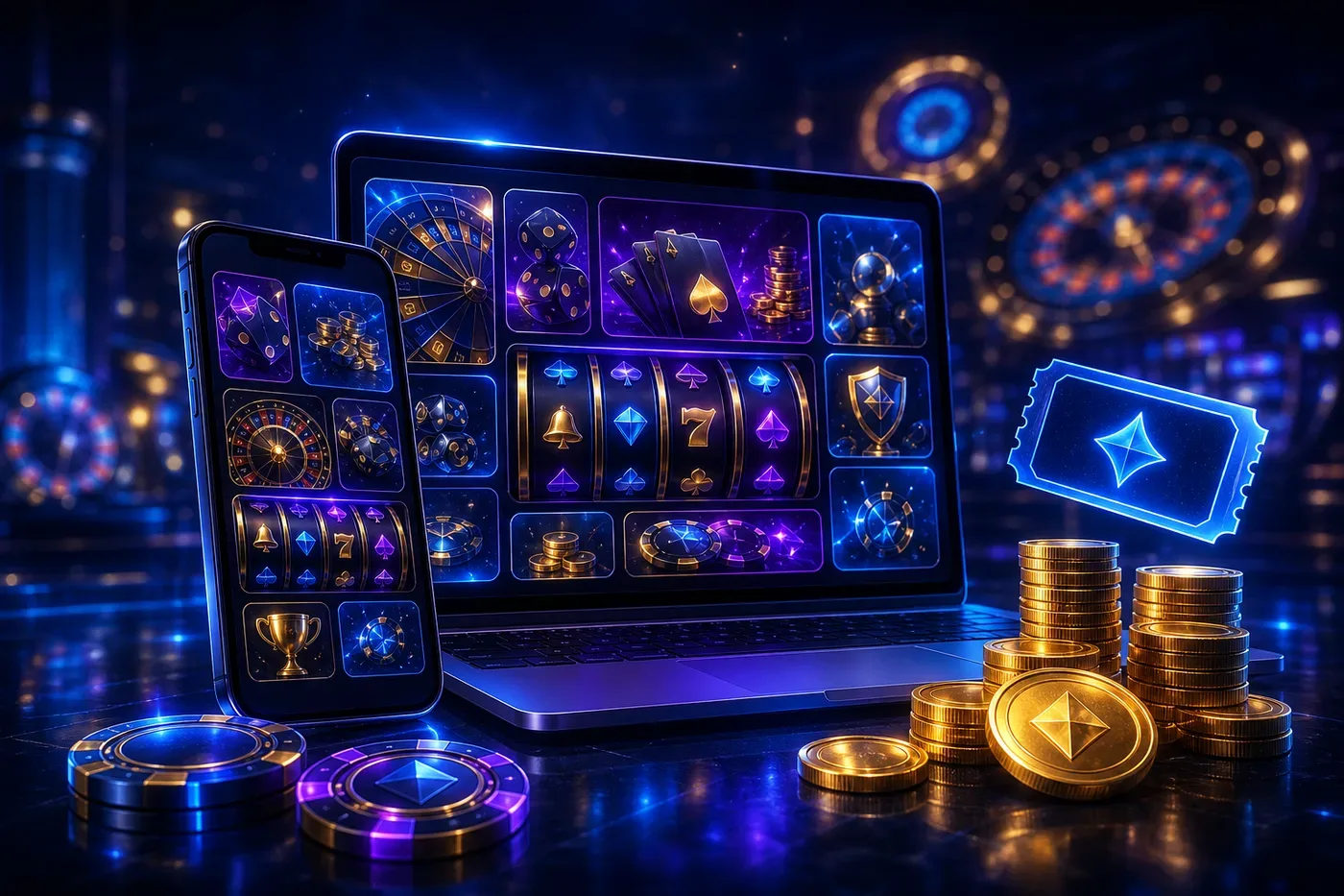 Rainbet US promo code HELLA welcome package shown on a phone and laptop